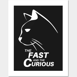 Limited Edition - Fast & Curious Cat - Exclusive Design by AutoClubHero, LLC: Posters and Art